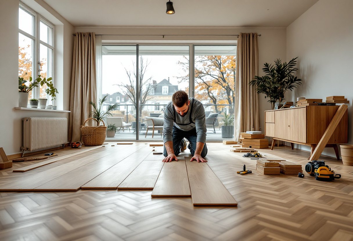 Pose de parquet en chêne massif dans un appartement à Woluwe-Saint-Lambert : conseils, coûts et primes 2025