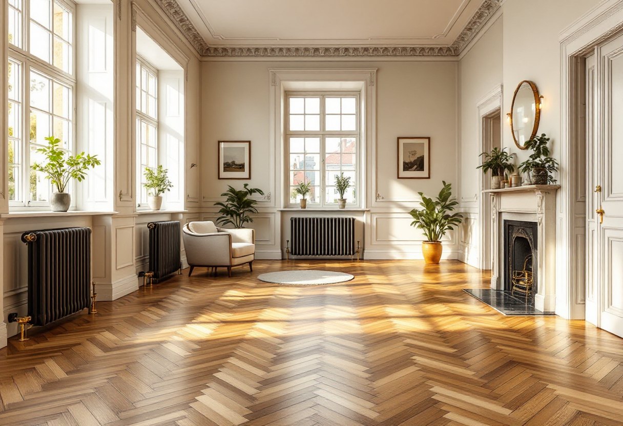 Parquet dans une maison de maître à Schaerbeek : isolation, restauration et finitions haut de gamme