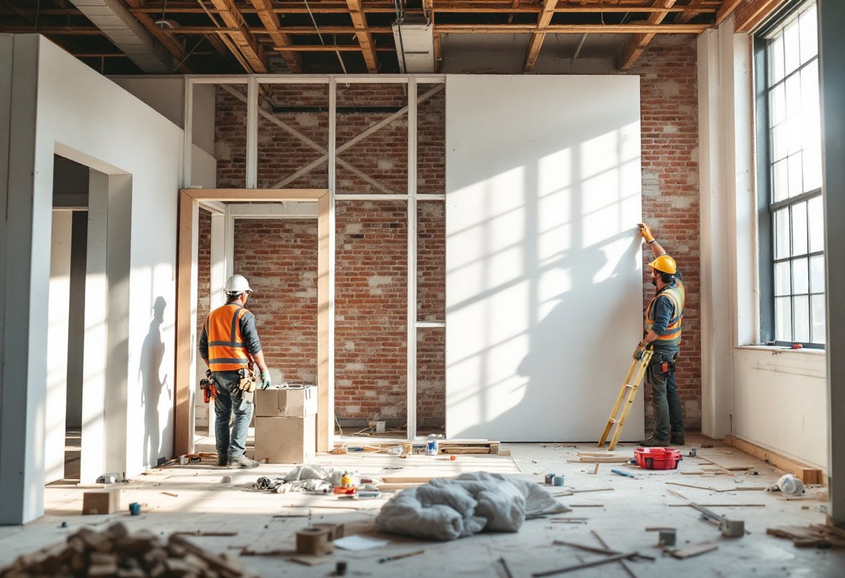 Rénovation complète d'un bureau ou espace commercial à Schaerbeek : comment coordonner tous les corps d'état avec un seul entrepreneur général ?