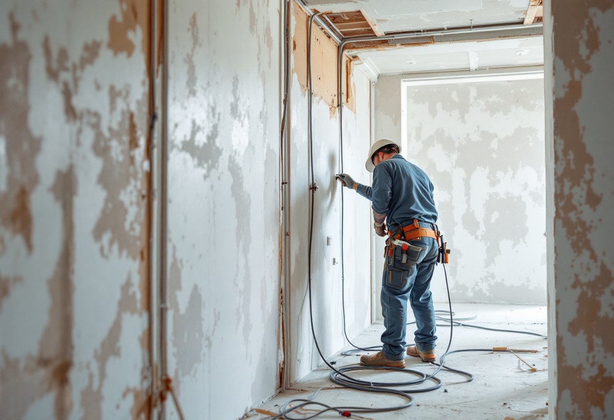 Installation électrique rénovée dans une maison belge