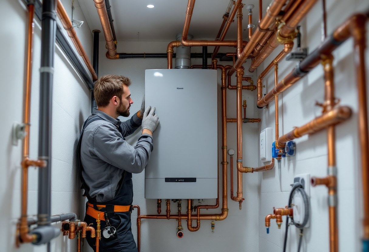 Installation d'un système de chauffage dans une maison belge
